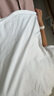 CLOR純色重磅短袖T恤男士夏季休閑上衣女薄款寬松打底衫CT01白色L 曬單實(shí)拍圖