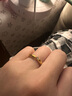 海上羅孚黃金點(diǎn)鉆亮面泥鰍背戒指女款999足金光面素圈戒子生日禮物送女友 黃金泥鰍背戒指12-13號  金重約8克 曬單實(shí)拍圖