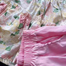 皮爾卡丹（pierre cardin）童裝女童夏季套裝2025新款兒童飛袖娃娃衫碎花上衣闊腿褲兩件套潮 粉色 120 尺碼5~6歲【110-120cm】 曬單實拍圖