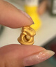 周大生腕美黃金轉運珠足金熊貓串珠硬金琺瑯生日禮物送女友 1.15g小東家花花-【不含皮繩,介意慎拍】 單轉運珠,不含贈品 曬單實拍圖