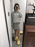 小野七天包臀短裙女2025夏季新款運動半身裙防走光遛彎抽繩高腰a字裙 灰色 常規(guī) 均碼 （90-115斤） 曬單實拍圖