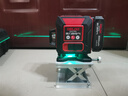 德力西電氣 DELIXI ELECTRIC紅外線水平儀高精度強(qiáng)光細(xì)線自動調(diào)平綠光藍(lán)12線激光室外建筑戶外 綠光12線巨無霸雙電＋全套配件 曬單實(shí)拍圖