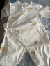 童泰（TONGTAI）嬰兒連體衣春秋季純棉新生兒衣服初生寶寶蝴蝶哈衣爬服滿月服 曬單實拍圖
