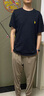 U.S. POLO ASSN.保羅短袖T恤男夏季百搭純棉薄款簡(jiǎn)約圓領(lǐng)短袖上衣 黑色 2XL （建議145斤-165斤） 曬單實(shí)拍圖