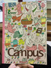 國譽（KOKUYO）B5/40張/8mm點線2025年Campus50周年限定插畫師無線裝訂本 軟抄本AIUEO FRIENDS1本W(wǎng)CN-CNB14E32 曬單實拍圖