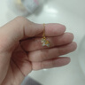 中國黃金（CHINA GOLD）獨角獸黃金項鏈女士足金小馬吊墜生日七夕情人節(jié)禮物送女友老婆 獨角獸吊墜約0.5g*配足金閃O鏈【甄選禮盒】 曬單實拍圖