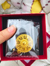 老廟黃金（Lao Miao）古法金包銀八寶羅盤吊墜女士福字鏤空吉祥圓牌掛墜項(xiàng)鏈鎖骨毛衣鏈 經(jīng)典八寶羅盤吊墜大號(hào)4.2cm 曬單實(shí)拍圖