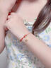 戚小米可穿黃金極細(xì)手繩女手工編繩半成品diy轉(zhuǎn)運(yùn)珠手鏈紅繩編織可調(diào)節(jié) 【紅櫻序】極細(xì)手繩【繩粗2mm】 曬單實(shí)拍圖