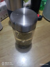 希諾（HEENOOR）玻璃杯單層加厚帶濾網(wǎng)水杯女大容量便攜帶蓋辦公泡茶杯男家用杯子 鋼本色-360ml【帶濾網(wǎng)】升級(jí)款 帶濾網(wǎng)+杯套 曬單實(shí)拍圖