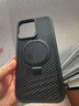 HotFire適用蘋果14promax手機殼 iPhone 14 Pro Max磁吸殼 MagSafe冰環(huán)支架保護套磨砂夏天散熱透氣-黑色 曬單實拍圖