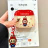 雅思戀 可愛卡通拉布布適用airpods4代保護套新款airpodspro2高級感三代2代女蘋果無線藍牙耳機殼 紅黃撞色耳機套-波點拉布布【單殼無掛件】 AirPods 4代 曬單實拍圖