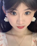 伊燦法式超仙白色繡球花仿珍珠耳釘女2025年新款爆款甜美耳環(huán)氣質(zhì)耳飾 法式超仙白色繡球花珍珠耳釘女 曬單實拍圖