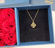中國黃金（CHINA GOLD）四葉草黃金項鏈女足金轉(zhuǎn)運珠吊墜七夕情人節(jié)禮物送女友老婆表白 【京速達】轉(zhuǎn)運珠四葉草足金吊墜 贈S925鏈 曬單實拍圖