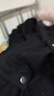POUM美式高街彎刀牛仔褲男夏季vibe綁帶微喇牛仔褲男百搭工裝褲子男 DF-411黑色 2XL 曬單實(shí)拍圖
