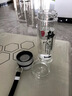 康浦佳茶水分離泡茶杯雙層中式玻璃杯子花茶水杯大容量簡約商務(wù)隔熱杯 420ML鋼本色 加厚底  單只裝 曬單實拍圖