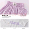 【女童夏裝套裝】?jī)和?025時(shí)髦洋氣運(yùn)動(dòng)大童夏季新款兩件套女孩 紫色 130 曬單實(shí)拍圖