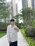 馬克華菲長(zhǎng)袖襯衫男士夏季薄款透氣冰絲上衣男款日系潮牌純色翻領(lǐng)休閑外套 曬單實(shí)拍圖