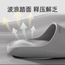優(yōu)調(diào)踩屎感拖鞋男厚底大碼居家防臭浴室洗澡防滑涼拖鞋夏季 淺灰43-44 曬單實(shí)拍圖