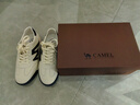 駱駝（CAMEL）德訓(xùn)鞋休閑板鞋百搭復(fù)古經(jīng)典平底小白鞋 G14A547721 白/藍(lán) 41  曬單實(shí)拍圖