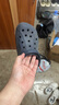 crocs卡駱馳貝雅洞洞鞋沙灘鞋|10126 深藍(lán)-410 43(270mm)  曬單實(shí)拍圖