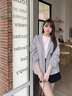 法貝莎品牌防曬連帽外套女2025薄款寬松簡(jiǎn)約休閑運(yùn)動(dòng)風(fēng)時(shí)尚女士上衣服 銀云灰 L 曬單實(shí)拍圖