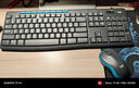 羅技（Logitech）MK275 鍵鼠套裝 無線鍵鼠套裝 辦公鍵鼠套裝 全尺寸 商務(wù)鍵鼠套裝 帶無線2.4G接收器 黑藍(lán)色 曬單實(shí)拍圖