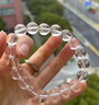 水晶 天然東海老料圓珠白水晶手鏈 老礦白水晶手串 礦區直發(fā) 老礦白水晶 6mm單圈(29顆左右) 曬單實(shí)拍圖