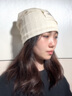 忽憶浩漫網(wǎng)紅月子帽產(chǎn)婦產(chǎn)后春秋堆堆帽可愛帽子女夏季針織毛線包頭帽薄款 米白色 均碼（55-58cm） 曬單實(shí)拍圖