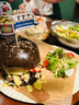屋田一次性飯盒快餐盒打包盒塑料圓形帶蓋450型 50套外賣打包湯碗 曬單實拍圖