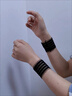 龍覘襯衫袖子固定器挽邊袖箍松緊束袖口長(cháng)變短男女手環(huán)臂彈力收緊綁帶 白色 +黑色 各1對裝 曬單實(shí)拍圖