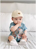 G.DUCKKIDS中國風嬰兒衣服夏裝男寶寶連體衣短袖夏季漢服百天新生兒周歲禮服 藍色 80cm 80 身高70-年齡1-2歲 曬單實拍圖