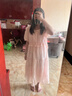 婧麒（JOYNCLEON）孕婦裝新款孕婦裙子夏裝孕媽高級穿搭孕期洋氣大碼孕婦連衣裙 粉色 L 曬單實(shí)拍圖