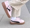 彪馬（PUMA）【厚底鞋】復古增高松糕鞋女運動休閑鞋PLATFORM397233 銀色-綠色-淡紫色-03 38 曬單實拍圖