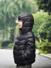 巴拉巴拉童裝兒童羽絨服秋冬裝男女童寶寶短款輕薄外套上衣親子裝純色衣服 墨硯黑-連帽-灰鴨絨 清潔度1000+ 110 （充絨量37g） 曬單實(shí)拍圖