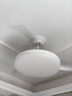 歐普（OPPLE）風(fēng)扇燈吊扇燈24瓦LED照明低噪音餐廳臥室吊燈燈具包安裝 冰風(fēng)白 曬單實(shí)拍圖