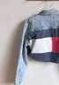 TOMMY JEANS25新款秋冬女裝純棉美式潮流醒目大旗標(biāo)寬松短牛仔外套21063 牛仔藍(lán)1A5 XS （推薦：80-100斤） 曬單實(shí)拍圖