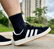 adidas「面包鞋」GRAND COURT BASE 00s休閑低幫板鞋男女阿迪達(dá)斯 黑色/白色/樹(shù)脂黃   42.5 曬單實(shí)拍圖