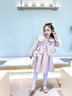 G.DUCKKIDS小黃鴨童裝女童秋裝套裝兒童衣服女孩春秋季洋氣格子背心公主裙兩 淺粉色 110 建議4~5歲【100-110cm】cm 曬單實拍圖