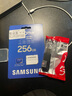 三星（SAMSUNG）高速內(nèi)存卡 microSD卡適用于行車記錄儀監(jiān)控攝像頭無人機運動相機內(nèi)存卡平板TF存儲卡 藍卡 256GB 專業(yè)版 支持4K +讀卡器 曬單實拍圖