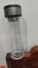【?京東物流配送】高硼硅雙層玻璃杯大容量泡茶杯水杯子茶水分離 【雙層加厚】茶杯 350ml 1只 曬單實拍圖