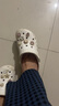 卡駱馳crocs洞洞鞋貝雅男鞋女鞋輕便耐磨一腳蹬拖鞋休閑鞋|10126 白-100 37 /38(230mm) 曬單實拍圖