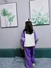 G.DUCKKIDS女童愛心運動套裝春裝2025新款兒童時髦兩件套春秋款小童寶寶衣服 紫色 120 cm(參考身高112-120 4-5周 曬單實拍圖