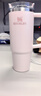 STANLEY巨無霸吸管杯水杯保溫杯大容量不銹鋼杯子車載辦公887ML-晶粉色 曬單實(shí)拍圖