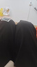 GLM短褲男夏季休閑百搭七分褲子男直筒寬松馬褲運動沙灘褲黑色4XL 曬單實拍圖