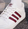 adidas NY 90 STRIPES經典運動板鞋男女春季新款阿迪達斯三葉草 漢玉白/紅色/金色   39 曬單實拍圖
