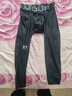 安德瑪（UNDERARMOUR）春夏HeatGear Vanish男子訓練運動(dòng)緊身七分褲1361588 黑色002 M 曬單實(shí)拍圖