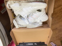 阿迪達(dá)斯 （adidas）官方艦店女鞋運(yùn)動(dòng)鞋 秋季新款子時(shí)尚皮面休閑鞋運(yùn)動(dòng)跑步鞋老爹鞋 白色/淡粉/尺碼偏大半碼 38.5 曬單實(shí)拍圖