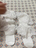 斐月伽女寶寶夏季超薄款嬰兒花邊短襪子新生兒春夏天網(wǎng)眼女童蕾絲公主襪 白+白 2雙 1-2歲 (M) （適合腳長11-13cm） 曬單實(shí)拍圖