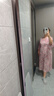 金菊【鎮店爆款】100%桑蠶絲連衣裙25夏季V領(lǐng)氣質(zhì)碎花中長(cháng)真絲裙女裝 曬單實(shí)拍圖