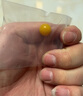 金匠利天 然雞油黃老蜜蠟單珠佛珠搭配圓珠單顆手串散珠文玩DIY配飾 14mm黃蜜圓珠（1顆通孔 曬單實拍圖